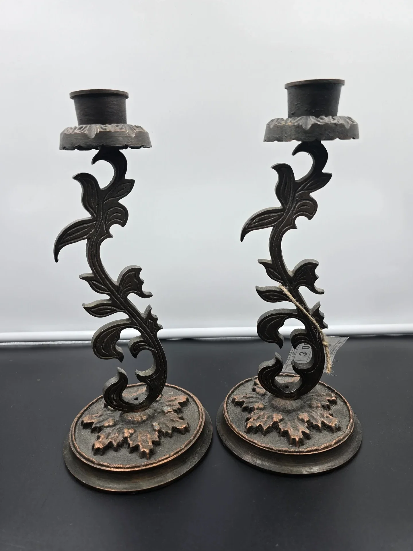 Подсвечники парные, силумин — миниатюра 2